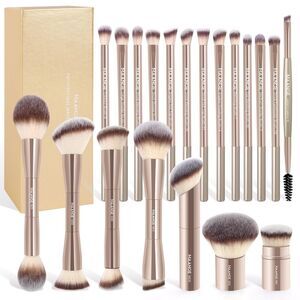 Maange 20 Pcs Double-End Multi-functional Makeup Brushes Set With Gift Box